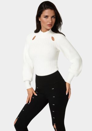 Long Sleeve Ribbed-Knit Top