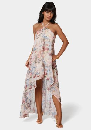 High Low Chiffon Maxi Dress